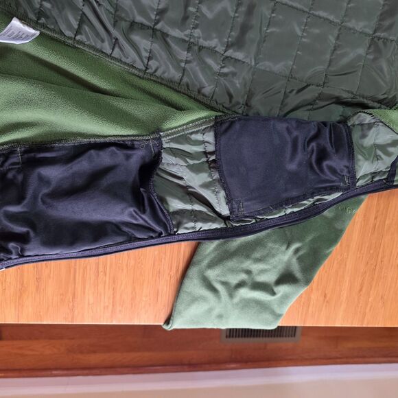 Orvis Jacket Green Fleece Puffer Full Zip for Hiking & Outdoors, L, Olive Green - Picture 14 of 14